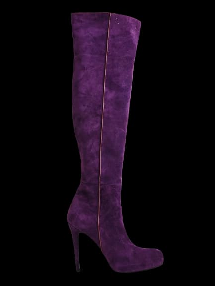 Bruno Frisoni Purple Leather Boots — photo 1