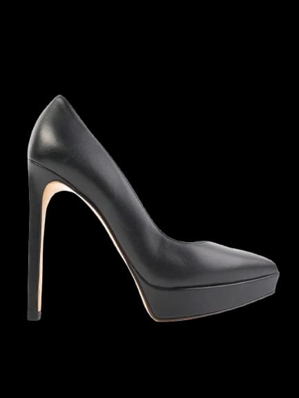 Ninalilou Black Leather Pumps