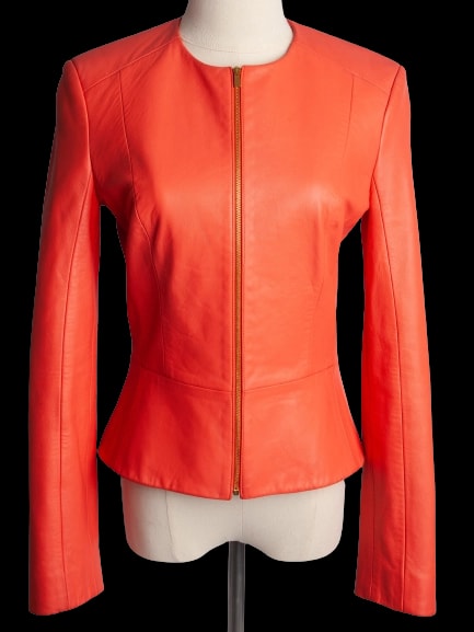 Michael Kors Pink Leather Jacket — 1