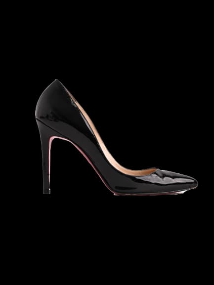 Christian Louboutin Black Leather High Heel Pumps — photo 1