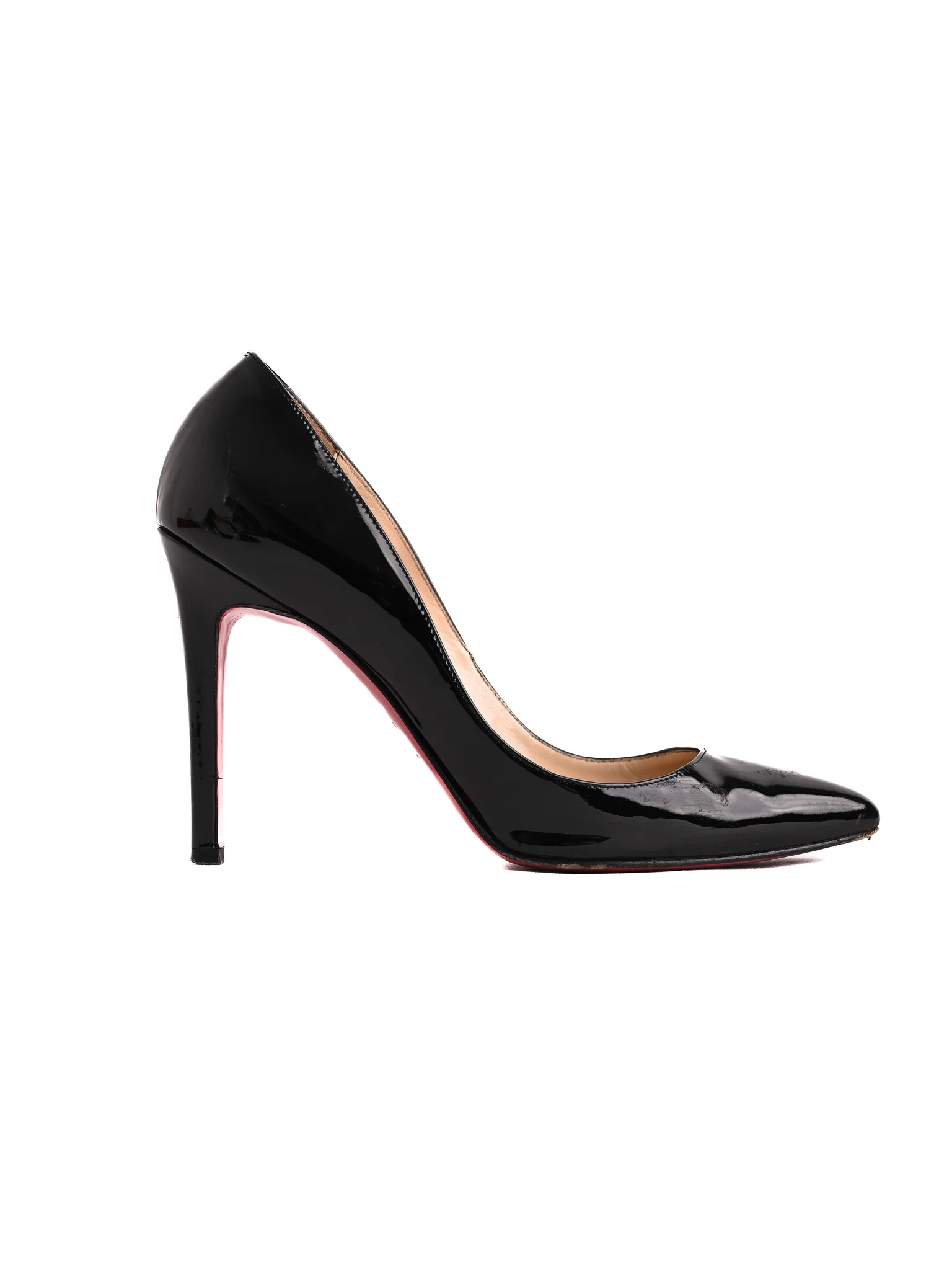 Christian Louboutin Black Leather High Heel Pumps — 3