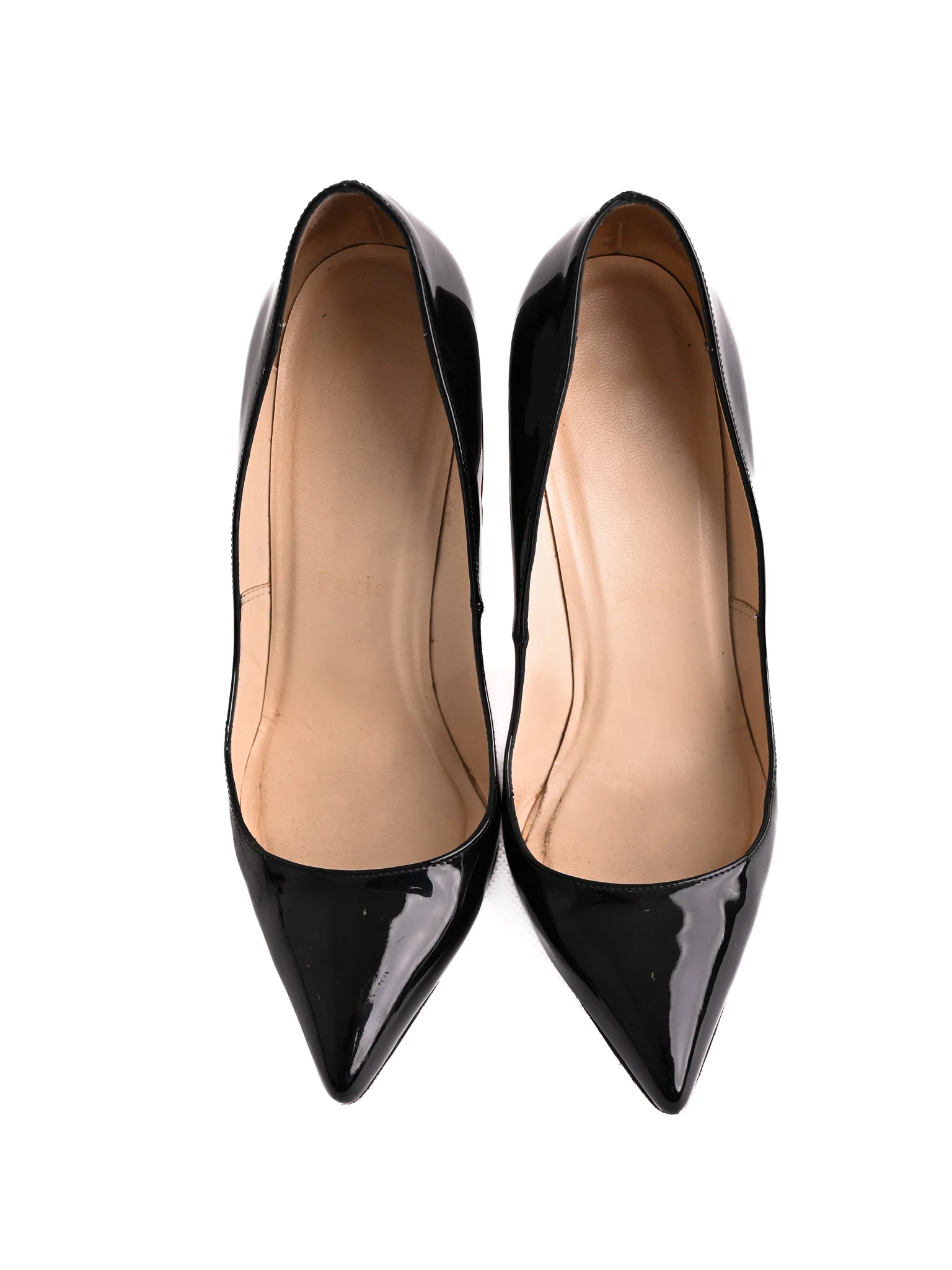 Christian Louboutin Black Leather High Heel Pumps — 2