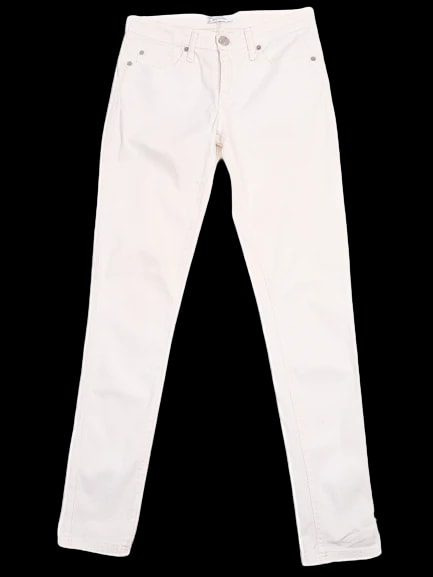 Versace White Cotton Skinny Jeans — 1