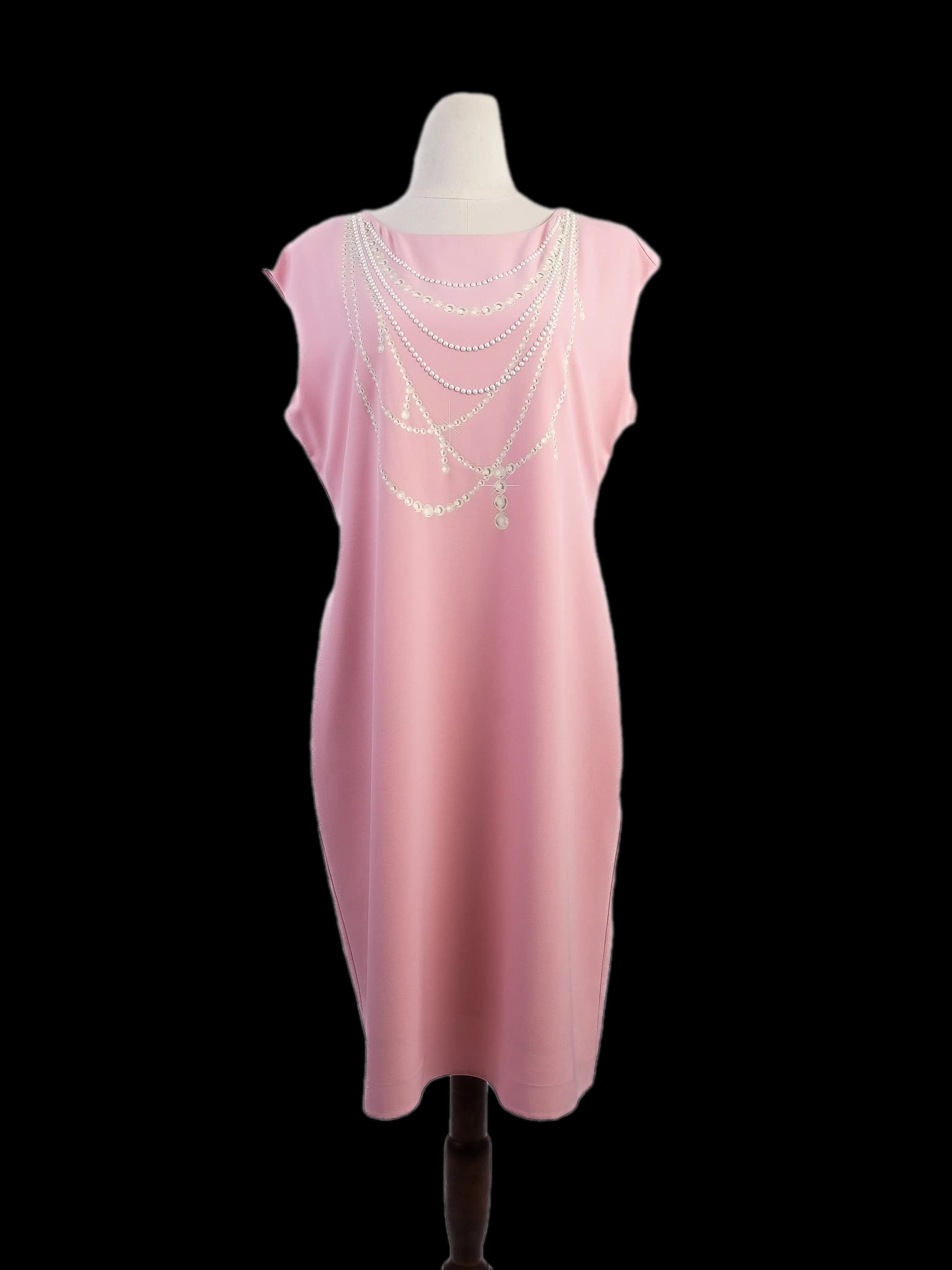 Moschino Pink Polyester Sleeveless Dress