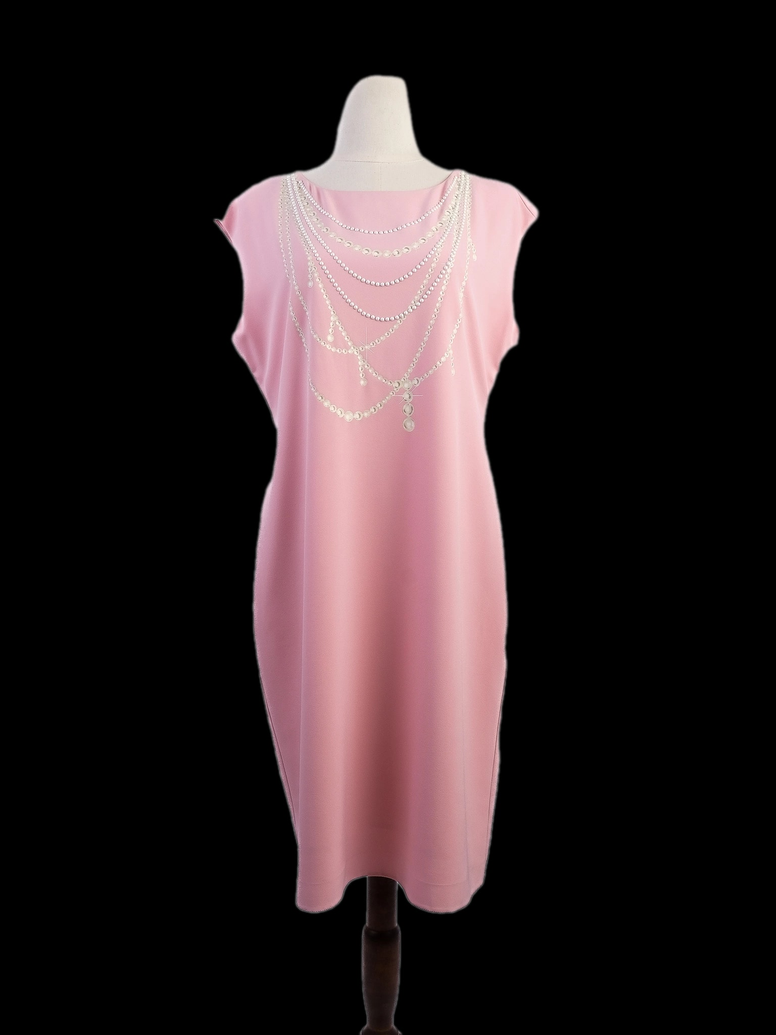 Moschino Pink Polyester Sleeveless Dress — 1