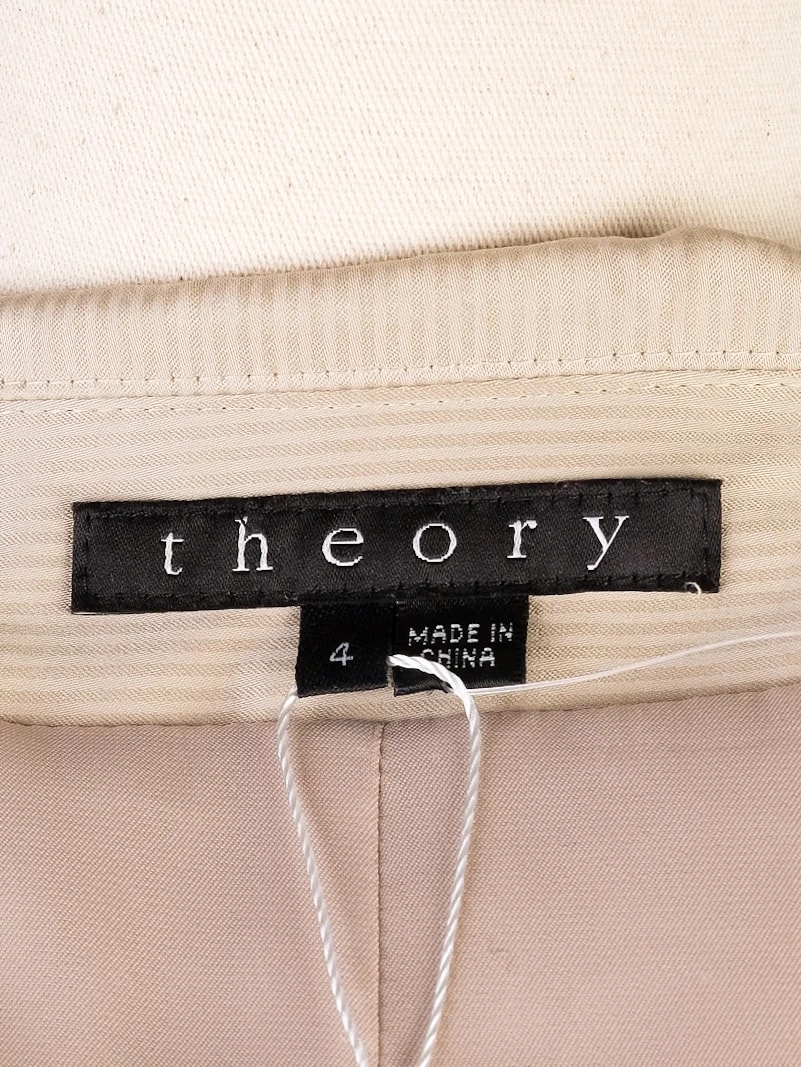 Theory White Cotton Blazer — 3
