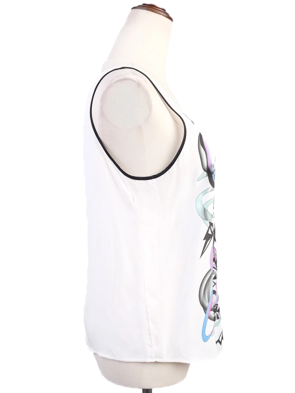 Sandro White Silk Top — 2