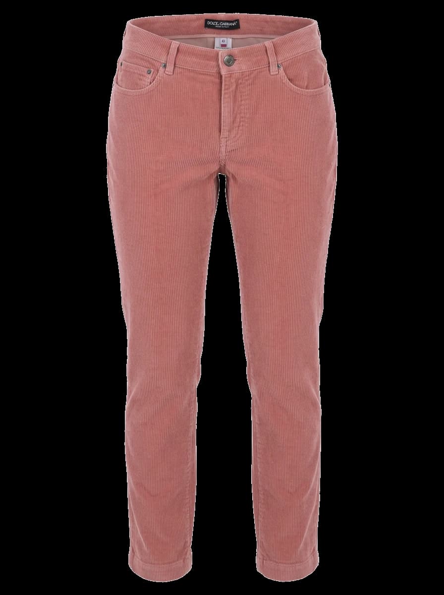 Dolce Gabbana Pink Cotton Trousers — photo 1