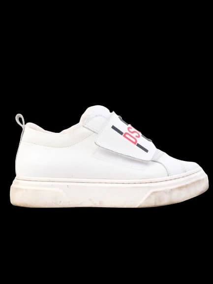 Dsquared2 White Leather Sneakers — photo 1