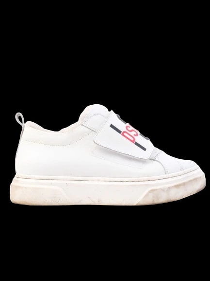 Dsquared2 White Leather Sneakers — 1