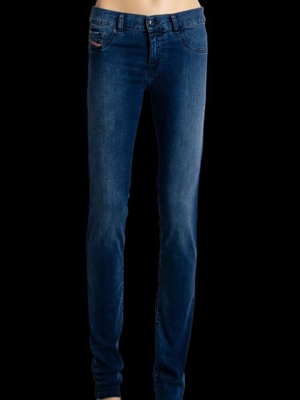 Diesel Blue Cotton Straight Jeans