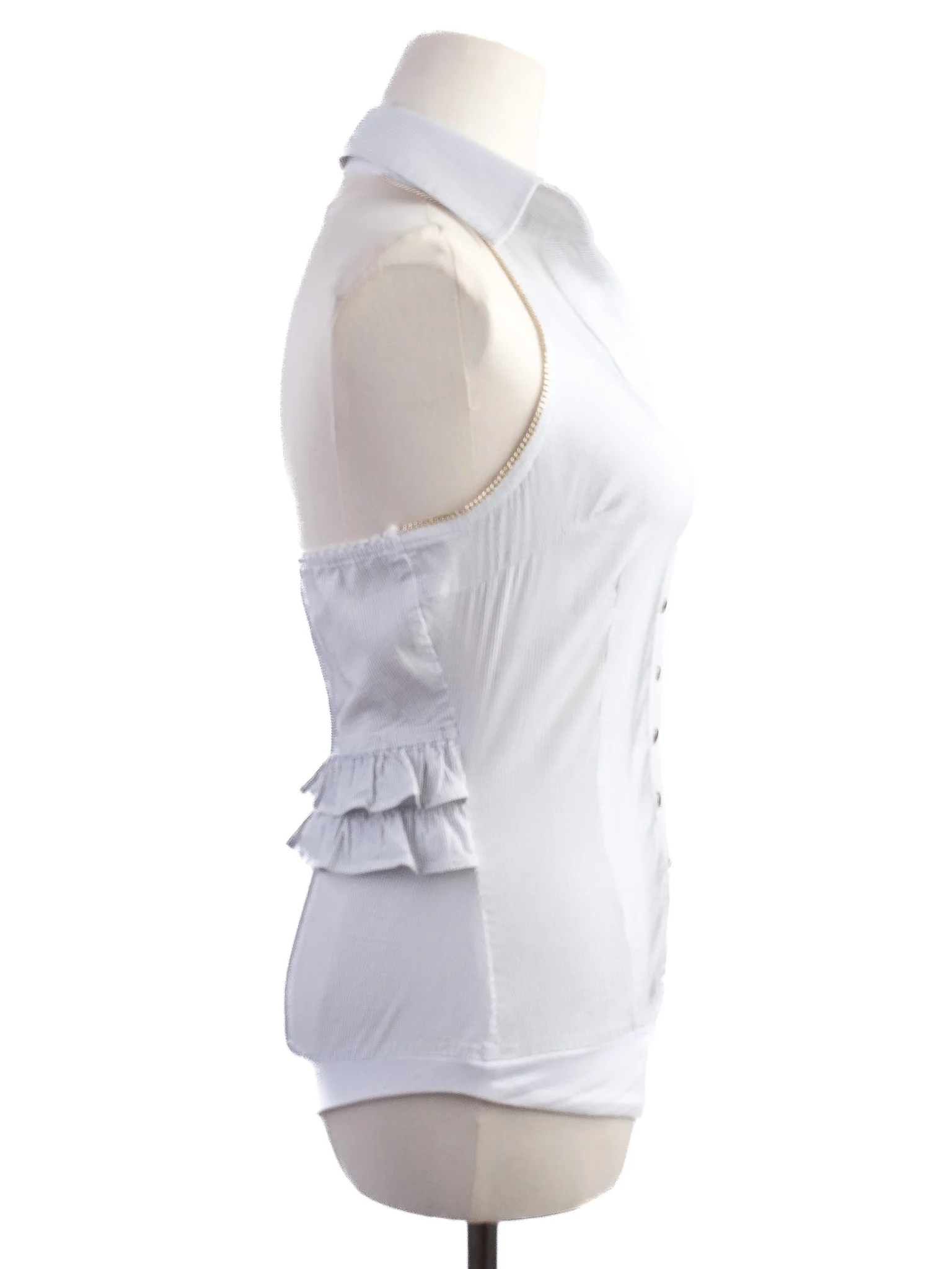 Elisabetta Franchi White Cotton Blouse — 3