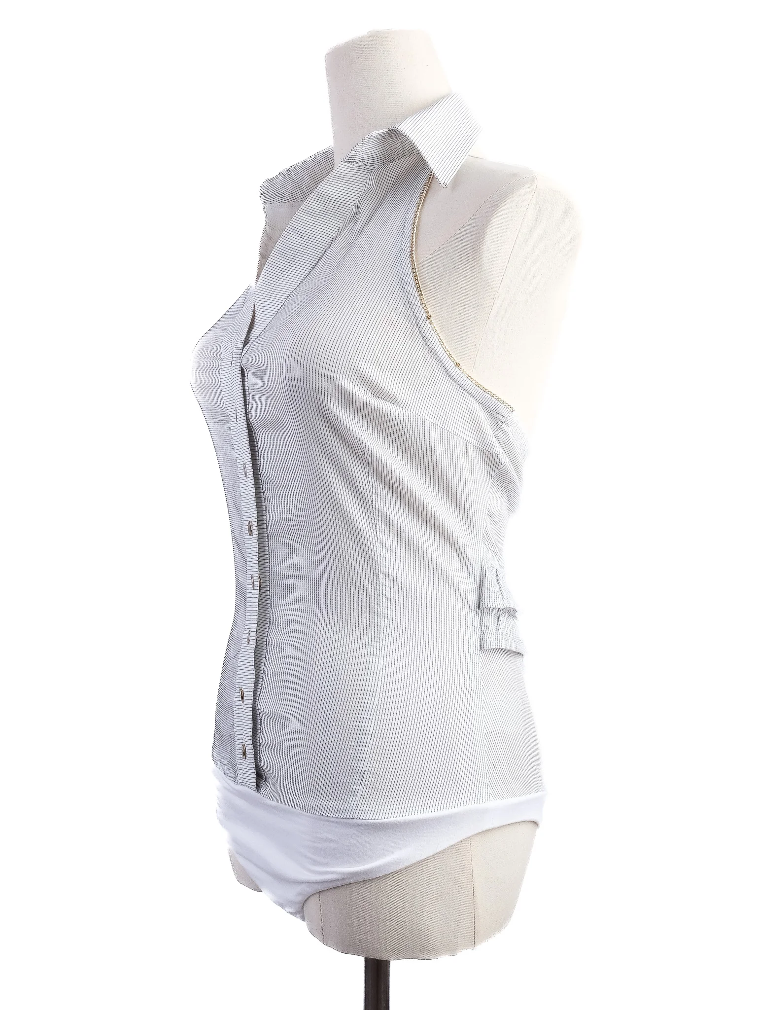 Elisabetta Franchi White Cotton Blouse — 3