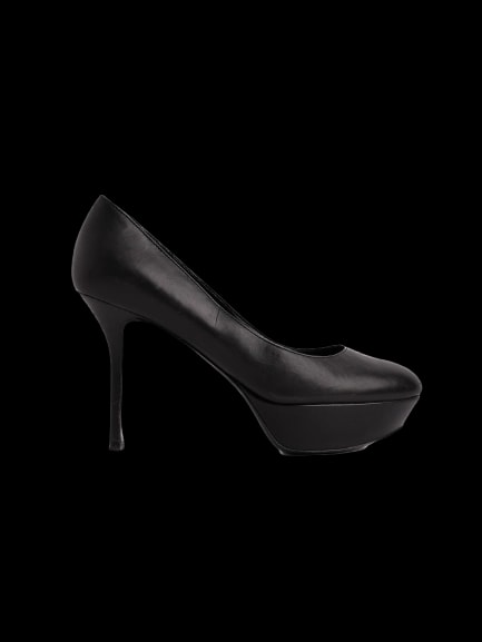Sergio Rossi Black Leather High Heel Pumps — 1