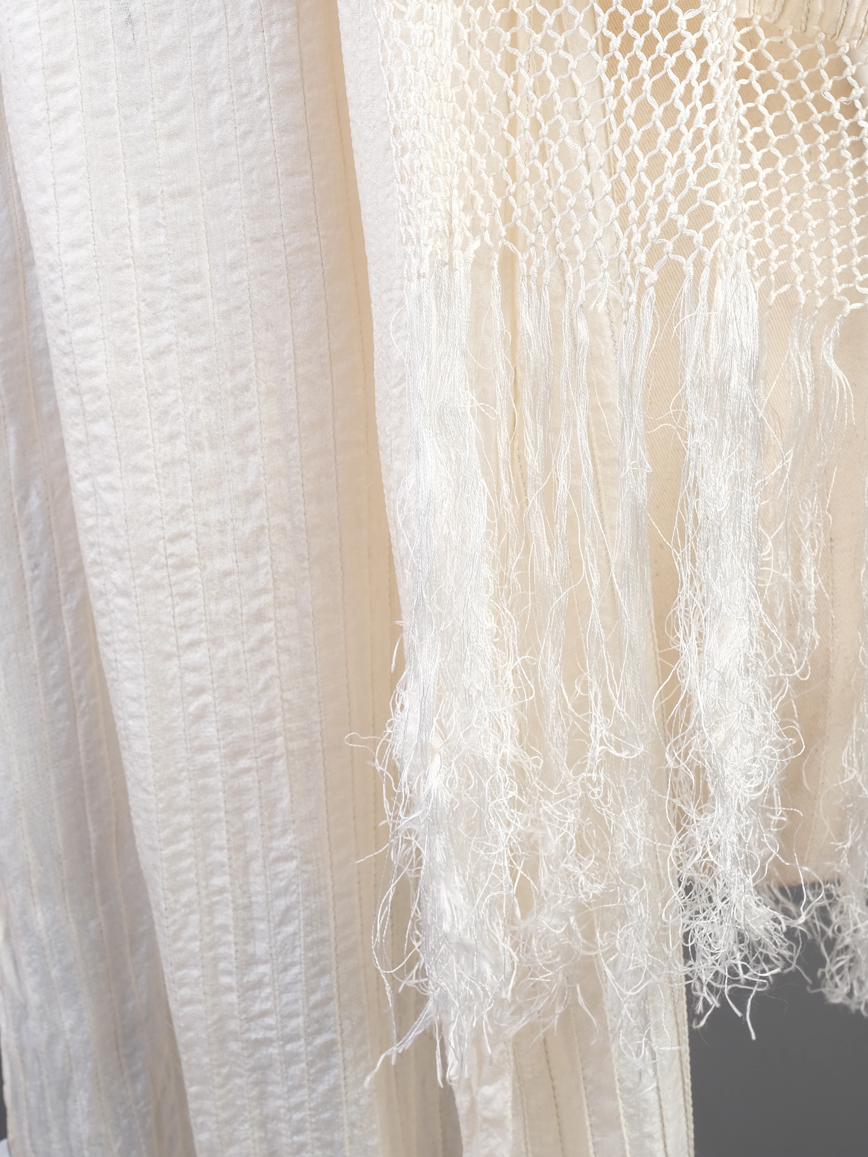 GF Ferre White Silk Scarf — 3