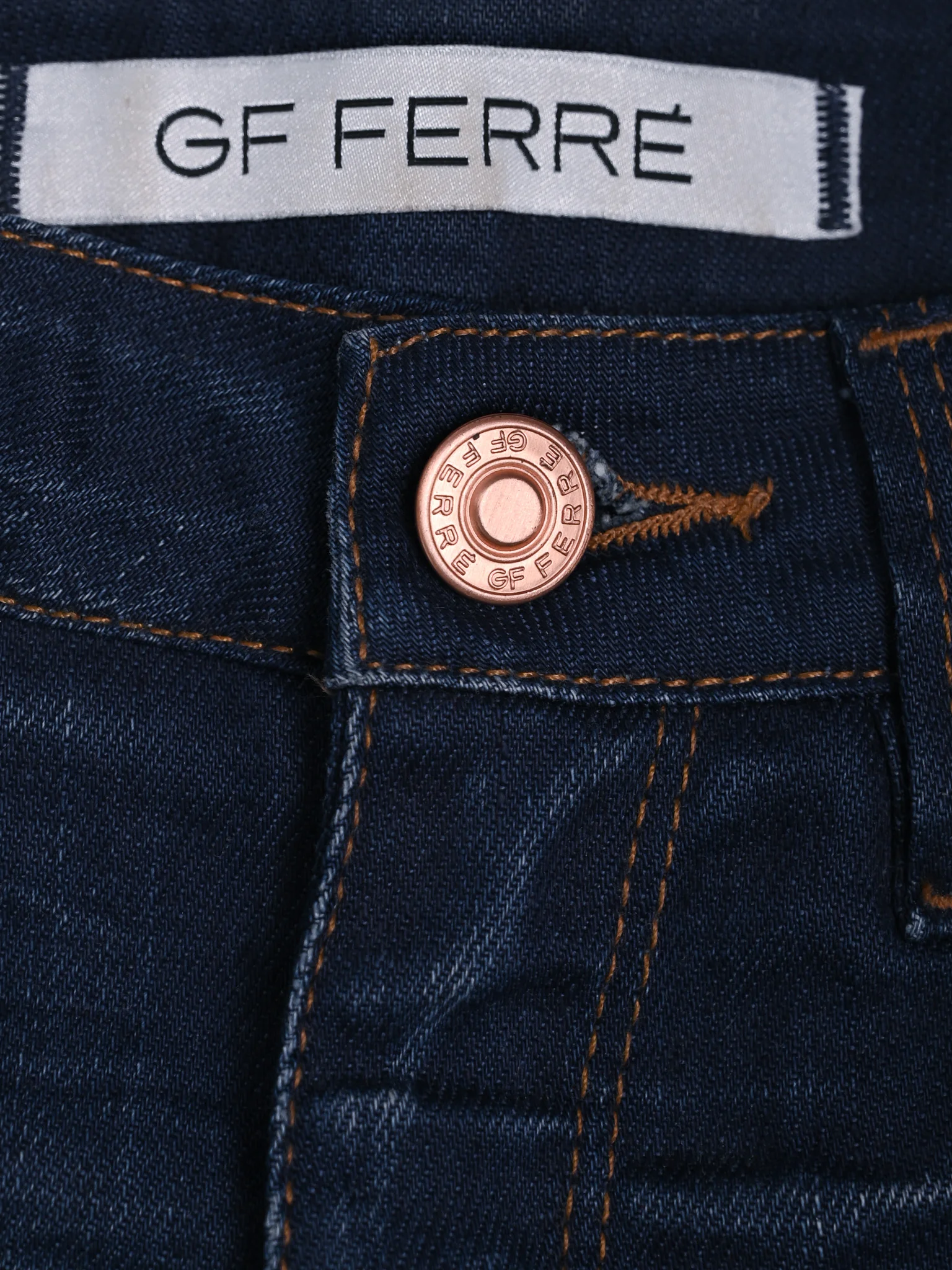 GF Ferre Blue Cotton Denim Shorts — 2