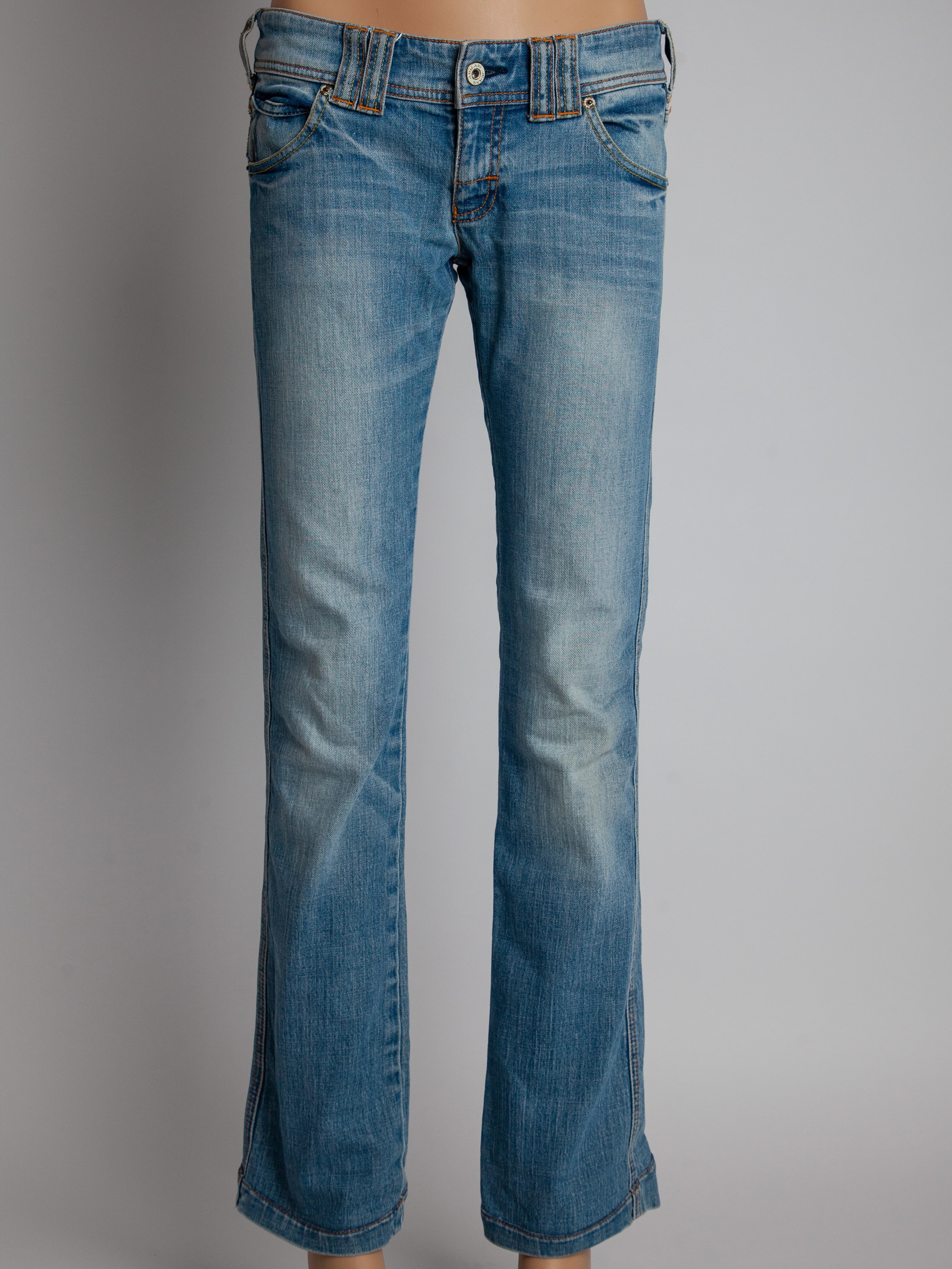 Armani Jeans Blue Cotton Straight Jeans — 2