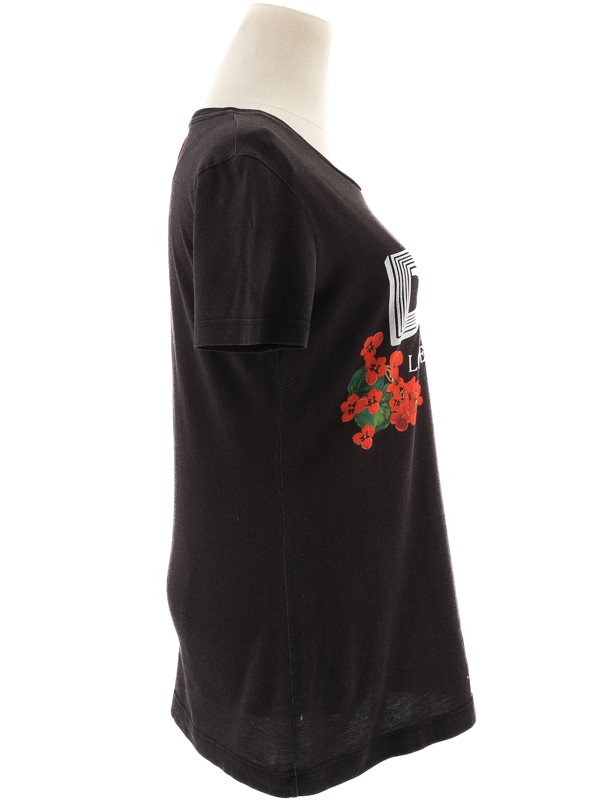 Dolce Gabbana Black Cotton T-Shirt — 2