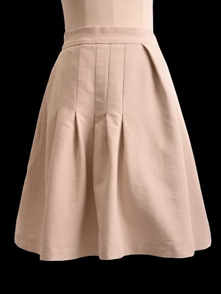 BGN First White Nylon A-Line Skirt
