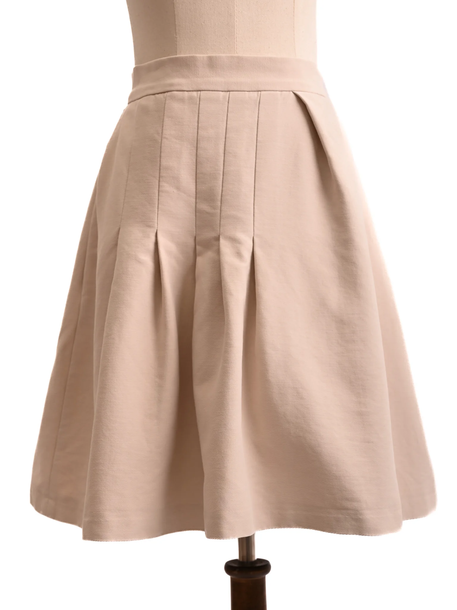 BGN First White Nylon A-Line Skirt — 3