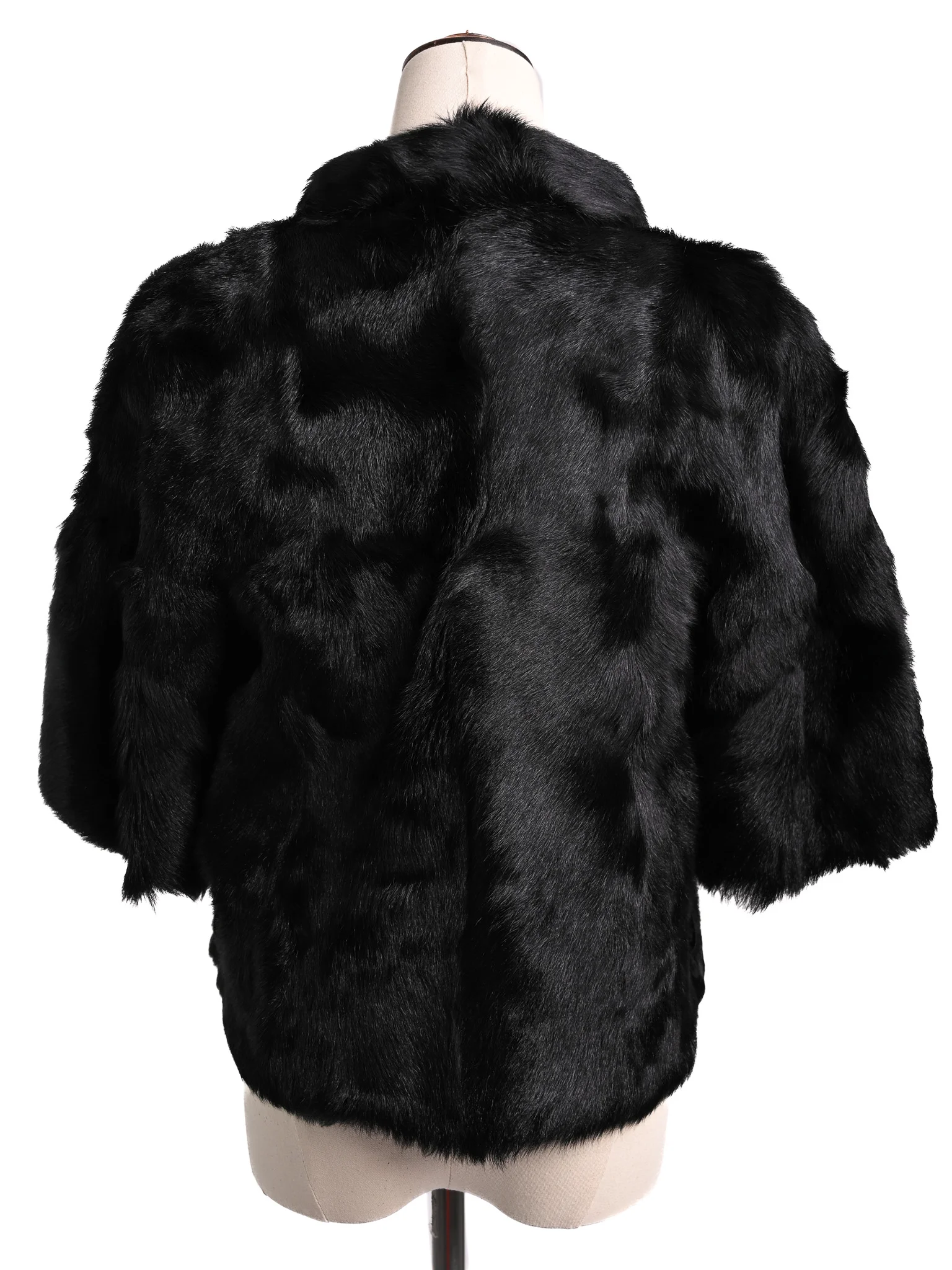 Red Valentino Black Fur Coat — 3