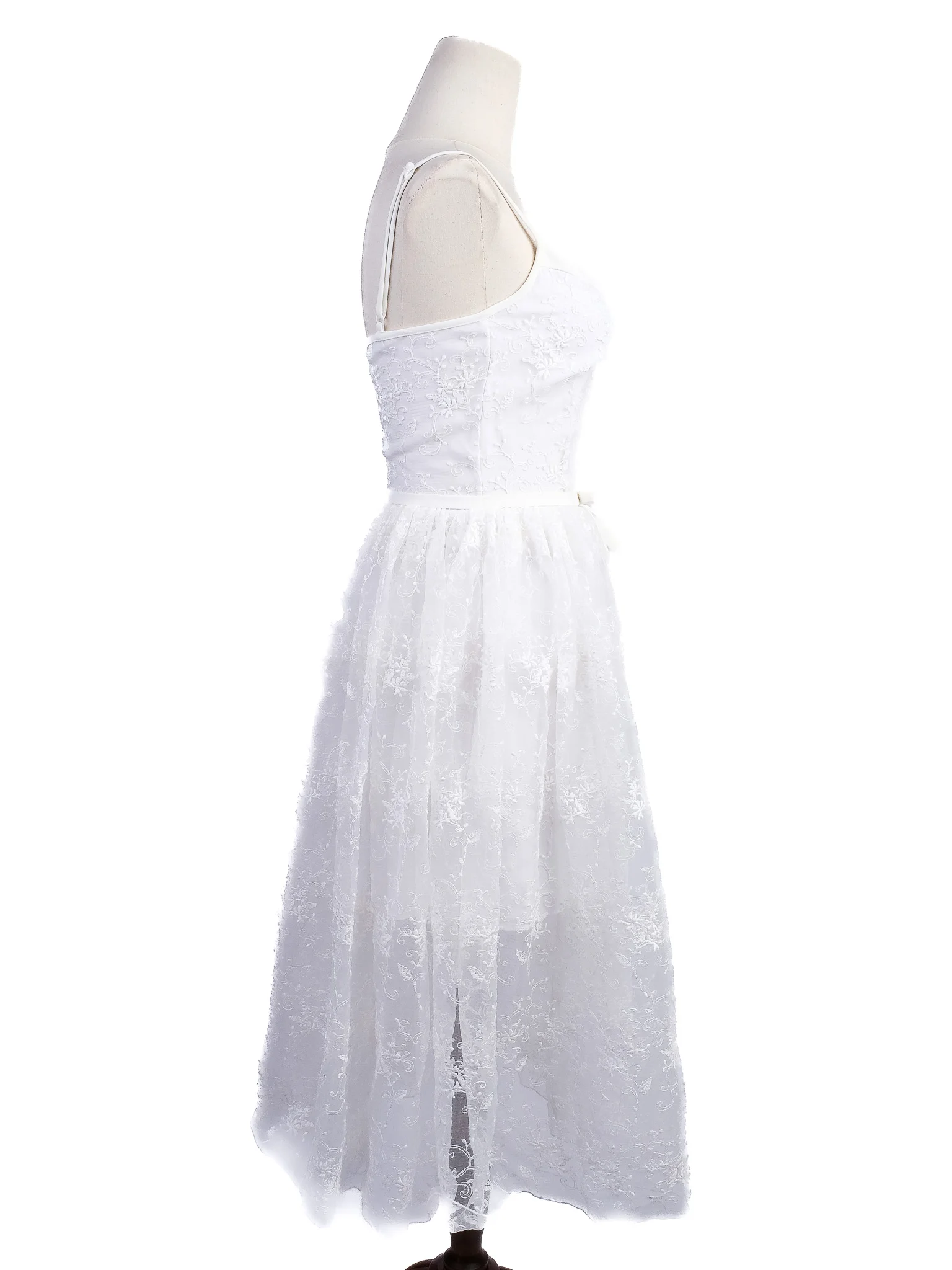 Isabel Garcia White Cotton Sleeveless Dress — 3