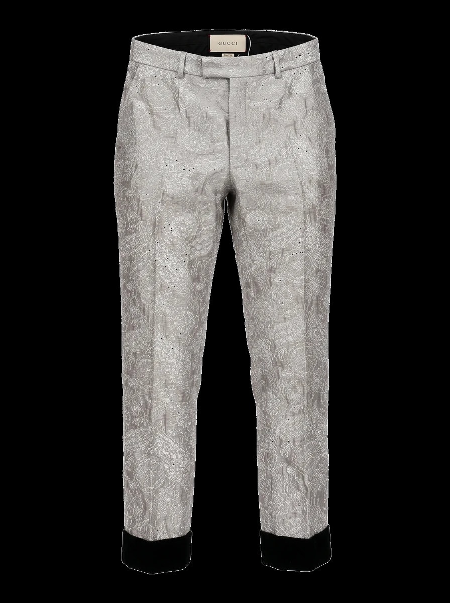 Gucci Gray Tailored Trousers — 1