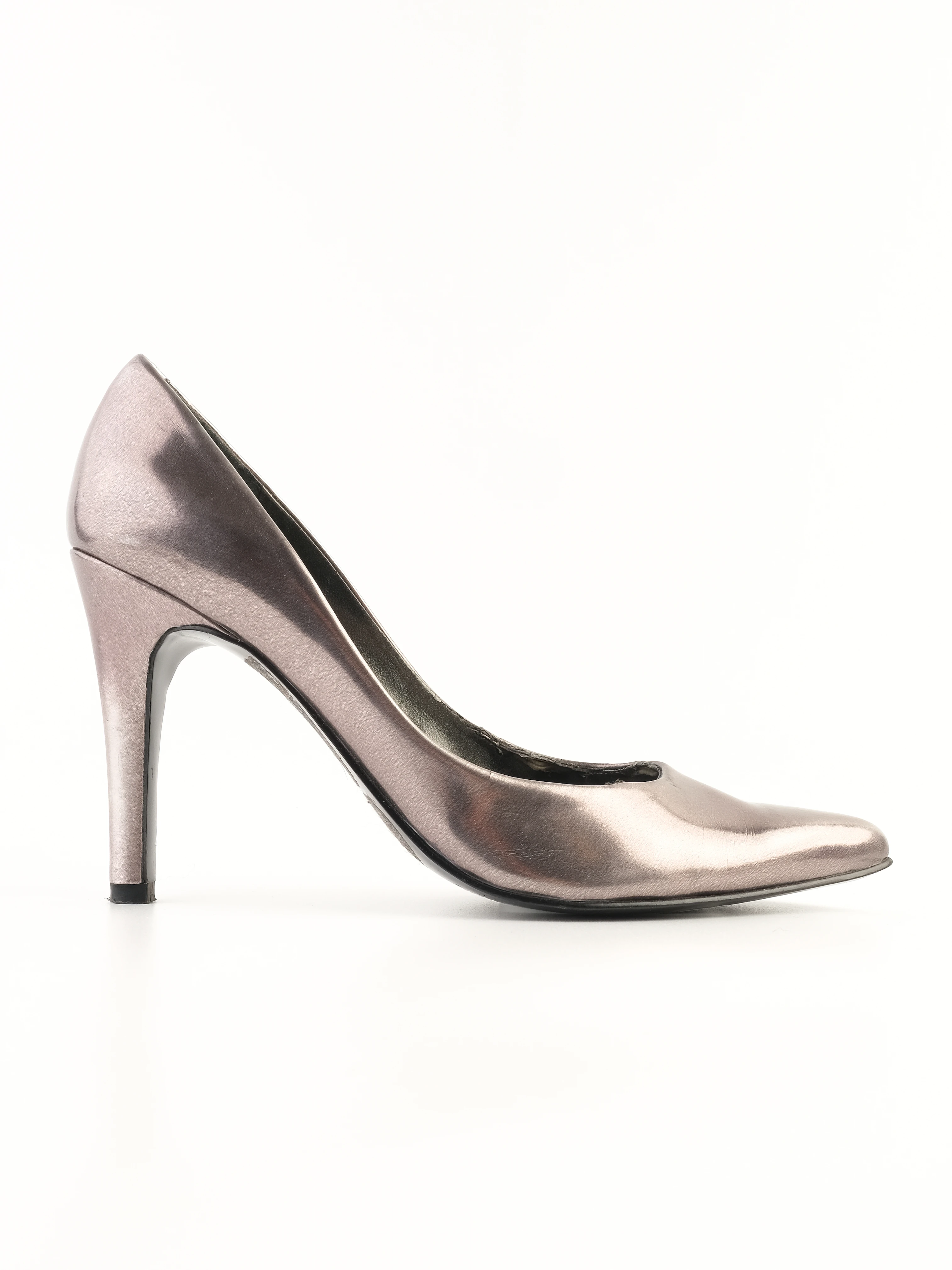 Nine West Gray Leather Pumps — 3