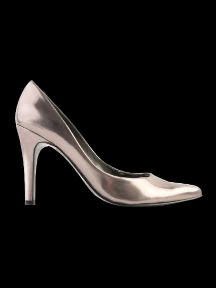 Nine West Gray Leather Pumps — photo 1