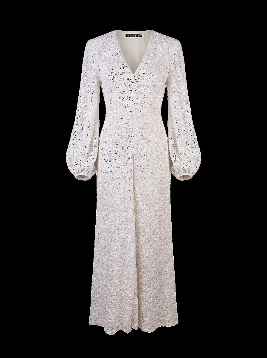 Rotate White Polyester Evening Gown — photo 1