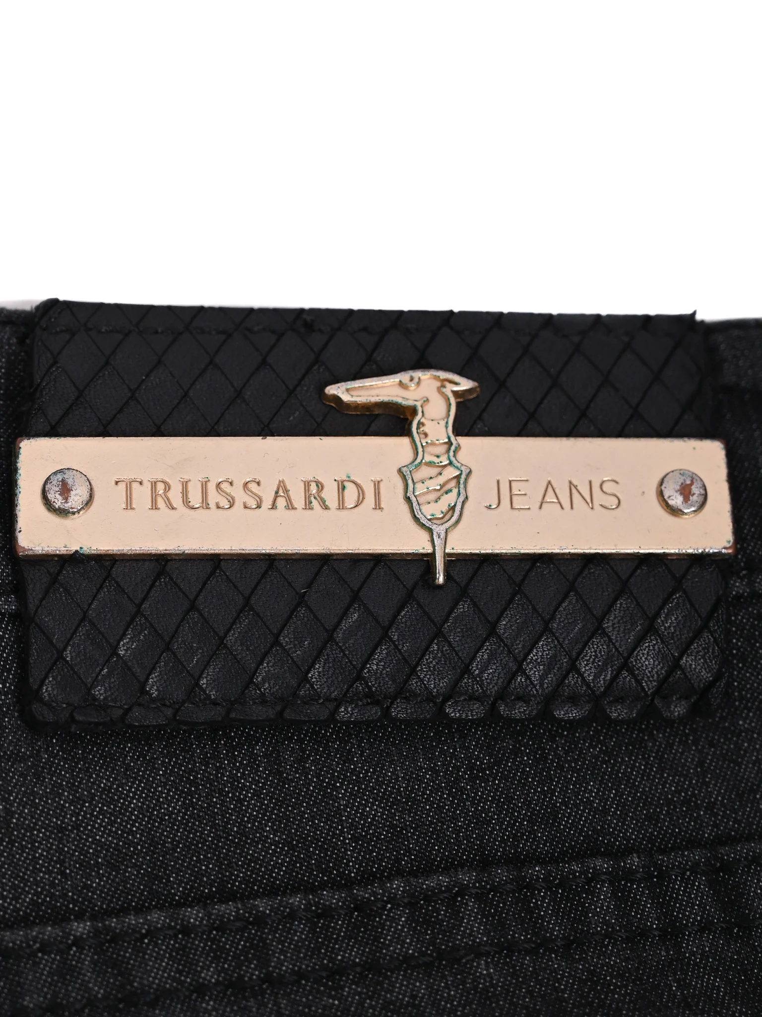 Trussardi Black Cotton Straight Jeans — 2