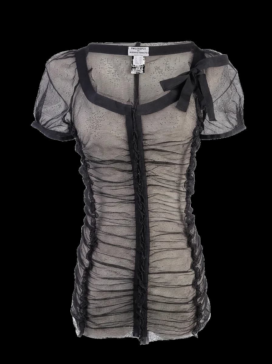 Designer Black Polyester Blouse — photo 1