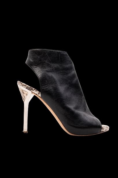 Ballin Black Leather Ankle Boots — photo 1