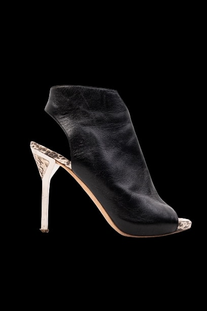 Ballin Black Leather Ankle Boots — 1