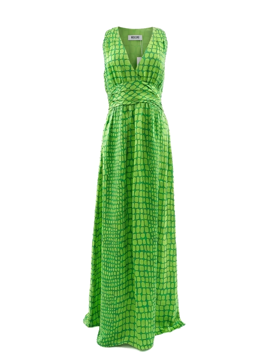 Moschino Green Silk Casual Dress — 1