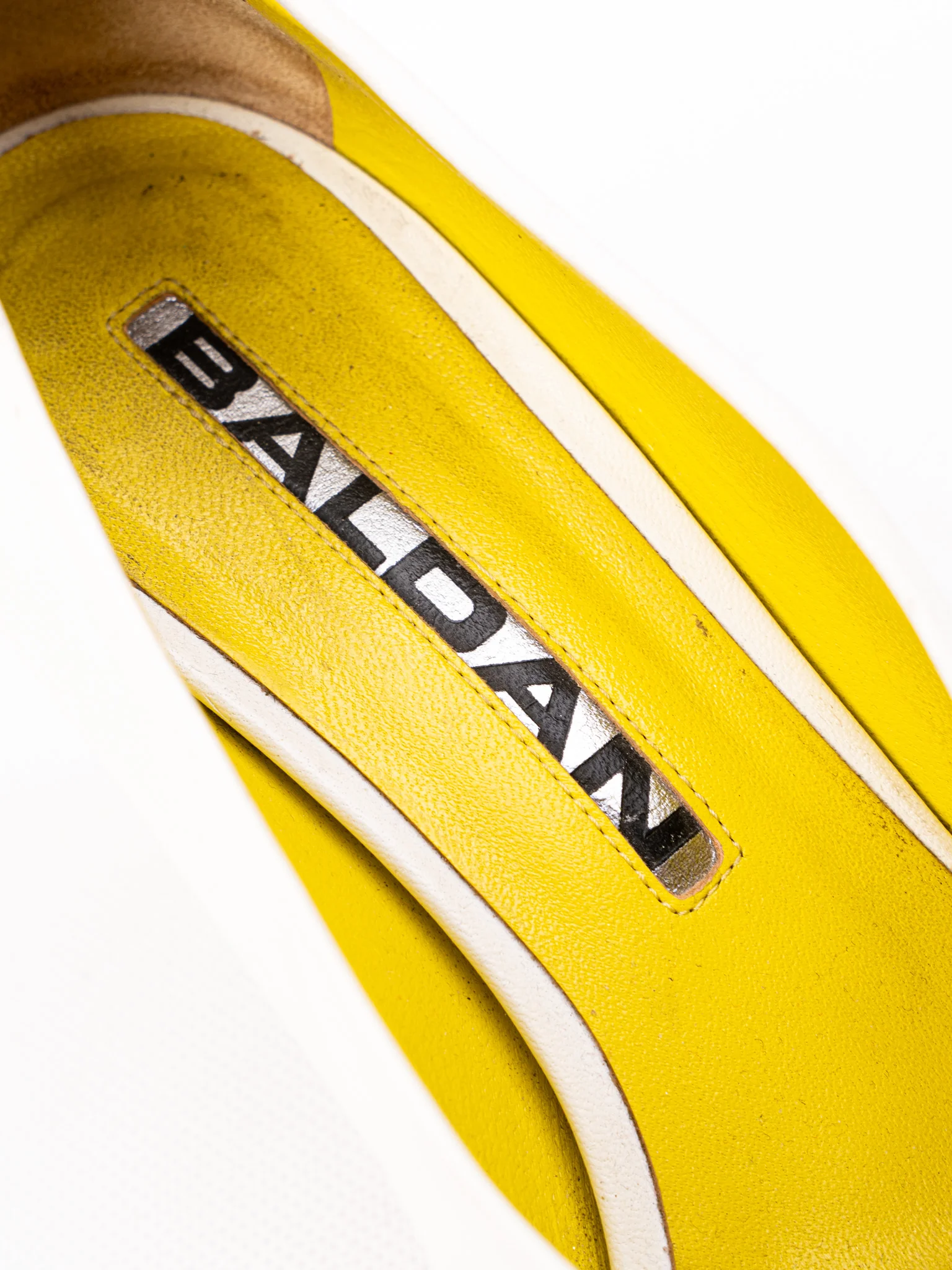 Baldan White Leather Mid Heel Pumps — 3