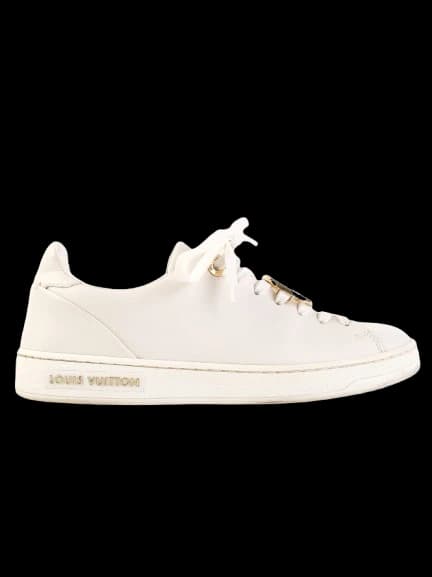 Louis Vuitton White Leather Canvas Sneakers — photo 1