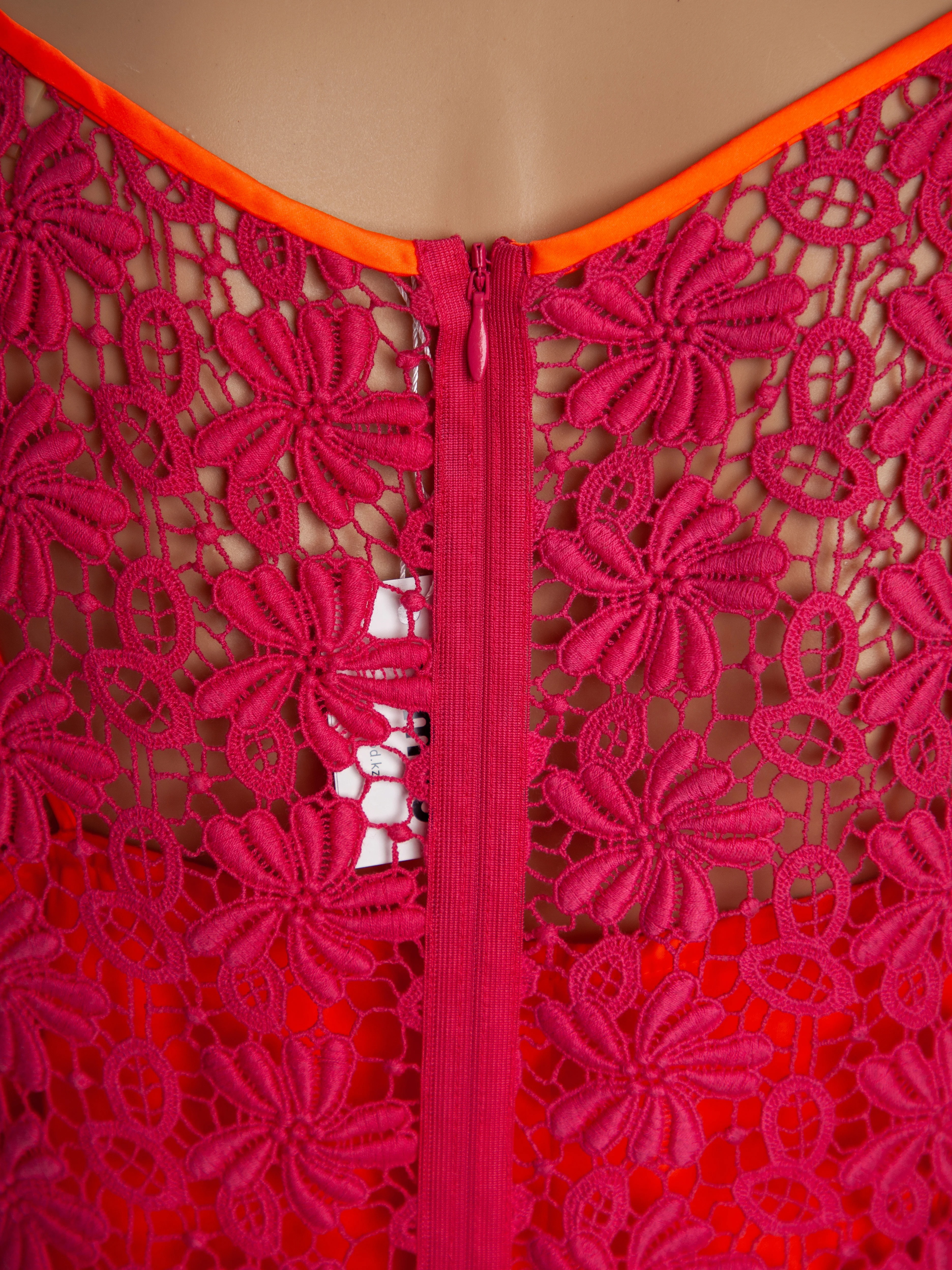 Elie Tahari Pink Polyester Sleeveless Dress — 2