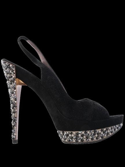 Casadei Black Genuine suede Sandals — 1