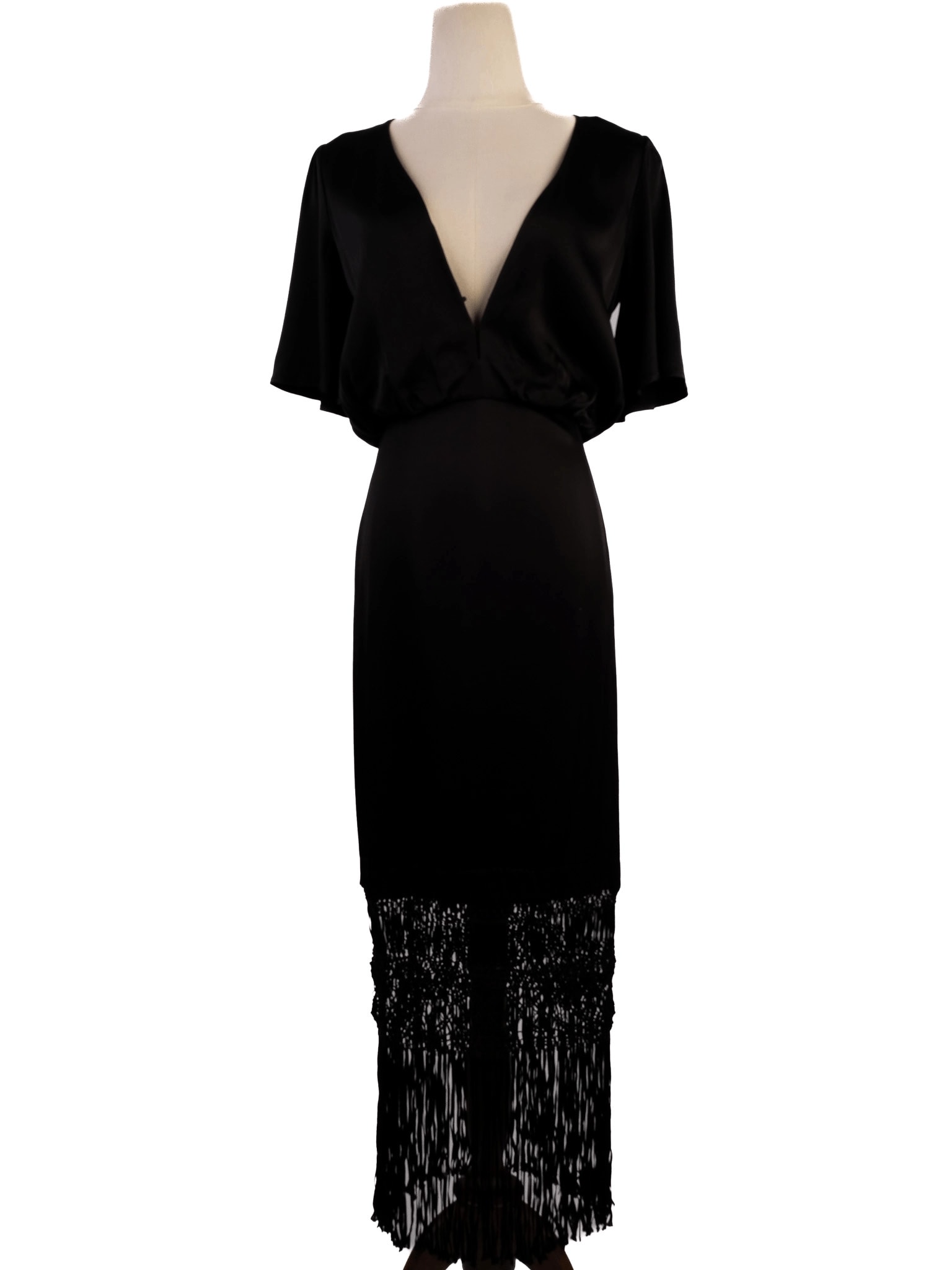 Uterque Black Viscose Cocktail Dress — 3