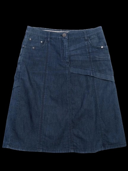 La Perla Blue Cotton Pencil Skirt — 1