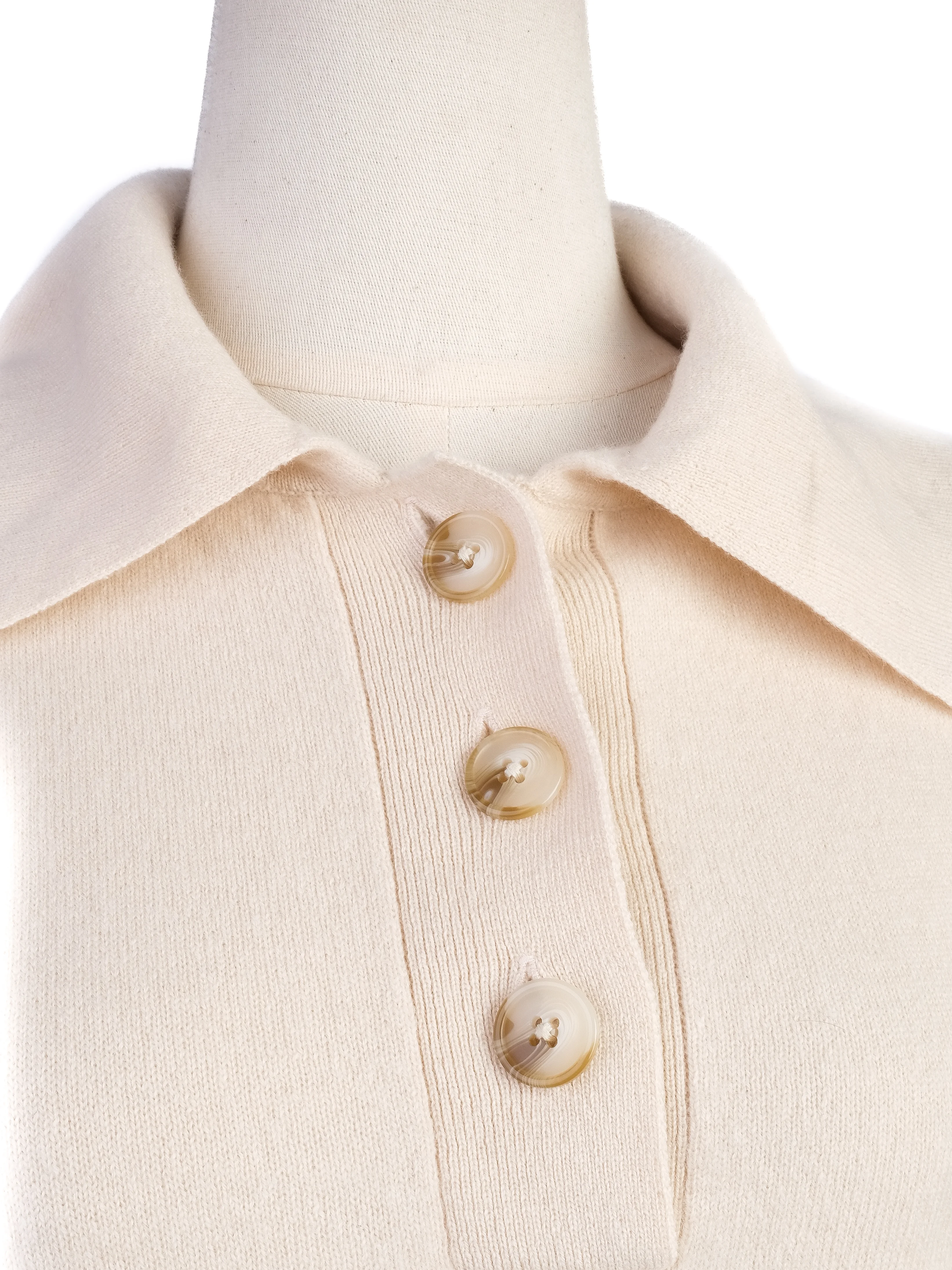 Loulou Studio White Cashmere Pullover — 3