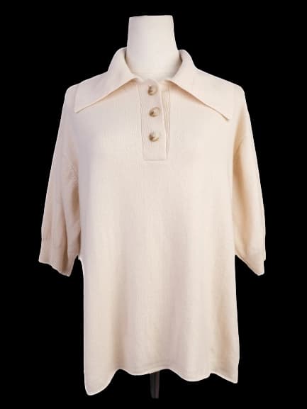 Loulou Studio White Cashmere Pullover — photo 1