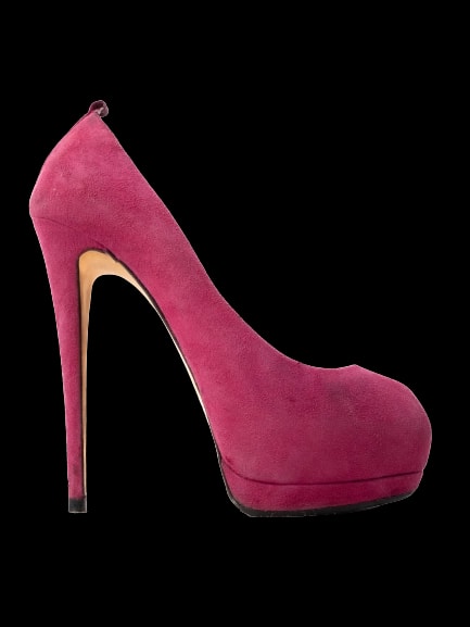Giuseppe Zanotti Purple Leather High Heel Pumps — 1
