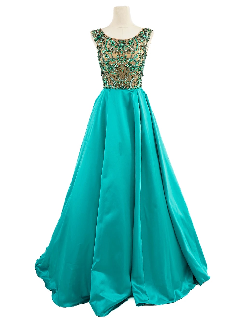 Sherri Hill Blue Polyester Evening Gown — 2