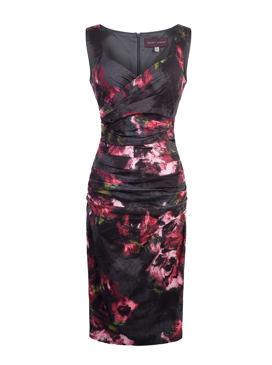 Talbot Runhof Cotton Sleeveless Dress — 1