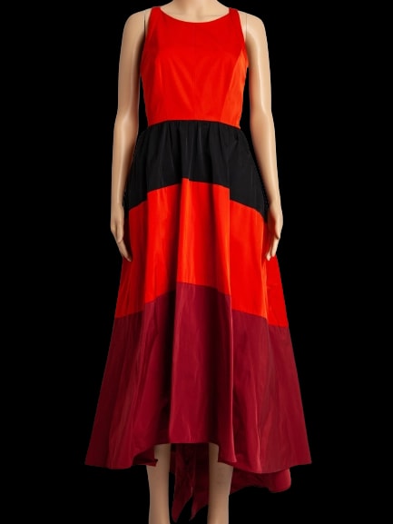 Karen Millen Red Polyester Sleeveless Dress — 3