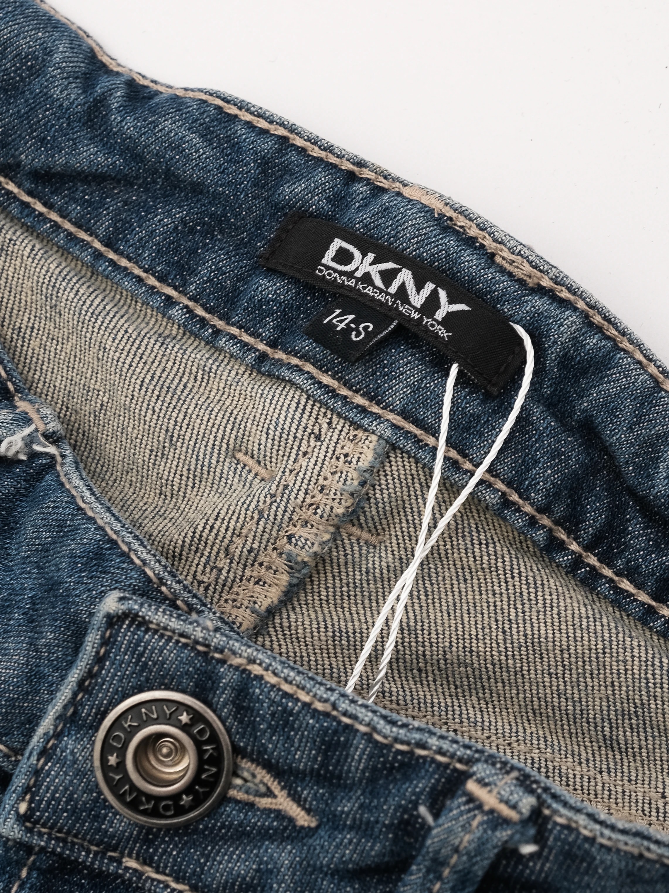 DKNY Blue Cotton Skinny Jeans — 3