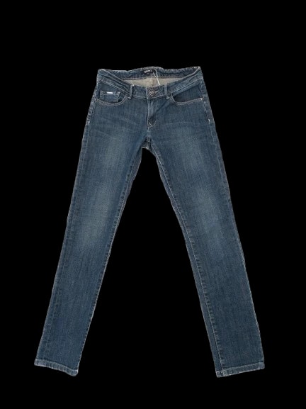 DKNY Blue Cotton Skinny Jeans — 1