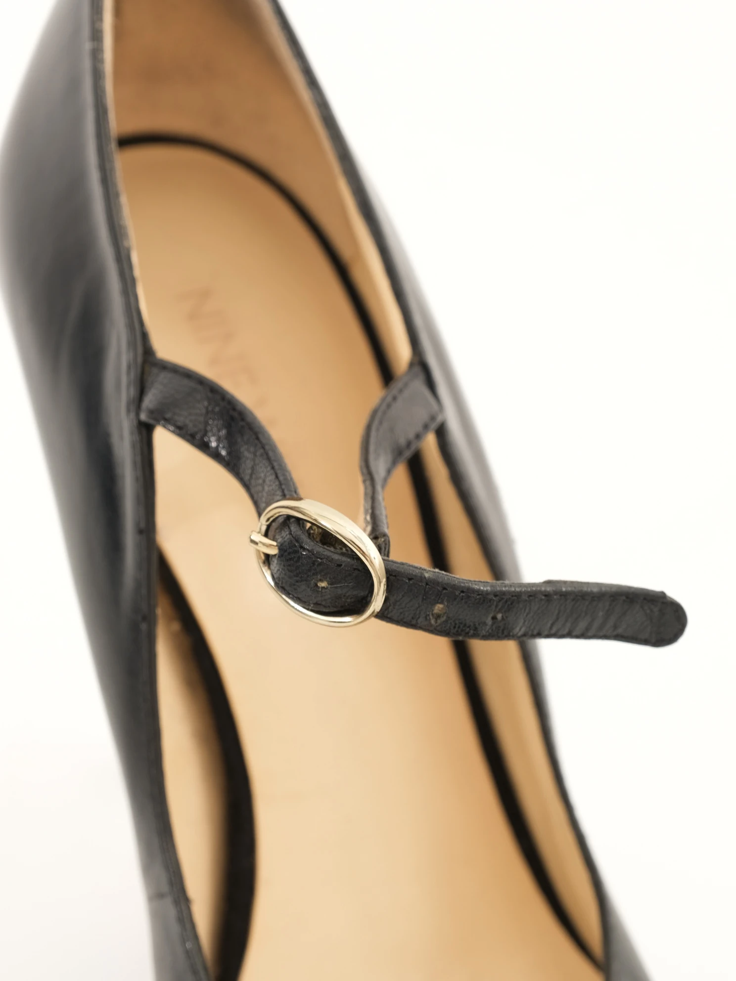 Nine West Black Leather Sandals — 2